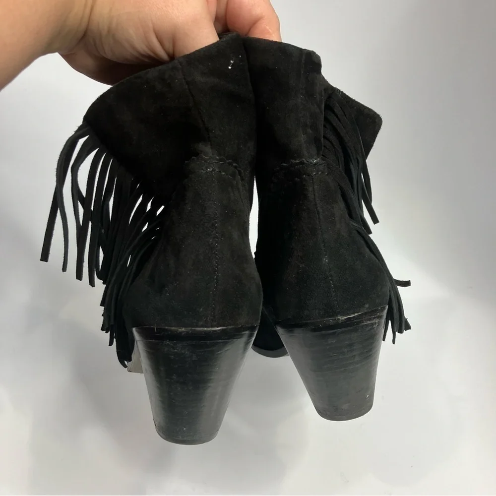 Sam Edelman Louie fringe booties‎ size 10
